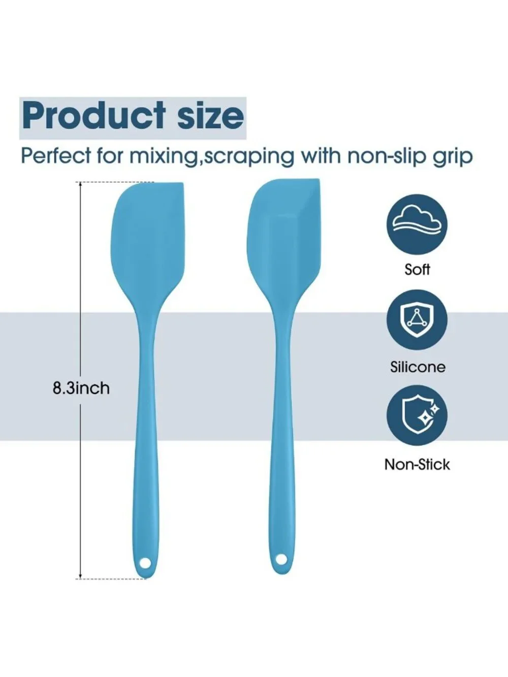 24 Pcs Mini Silicone Spatulas Set - 8.3 Inch, Cute Kitchen Utensils for Baking